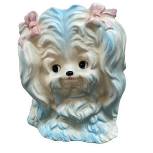 Vintage Nipon Pastel Dog Planter - Kidcore Fun {30% off bundled}